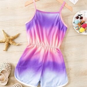 Vibrant Pink and Purple Ombre Jumpsuit